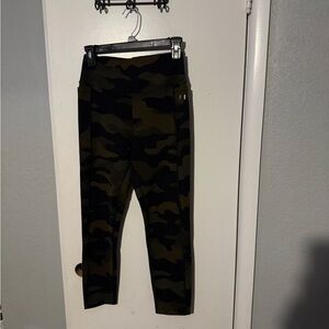 Camo Leggings - Olive Green